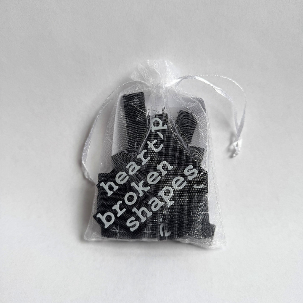 Classic 5 - Repurposed Hearts Word Block Set image 1